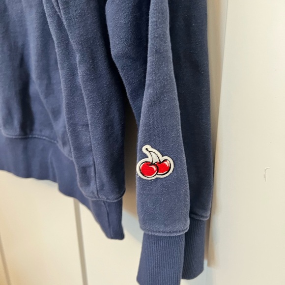 Kirsh Blue Cherry crewneck sweatshirt-BTS V Style - Picture 5 of 11